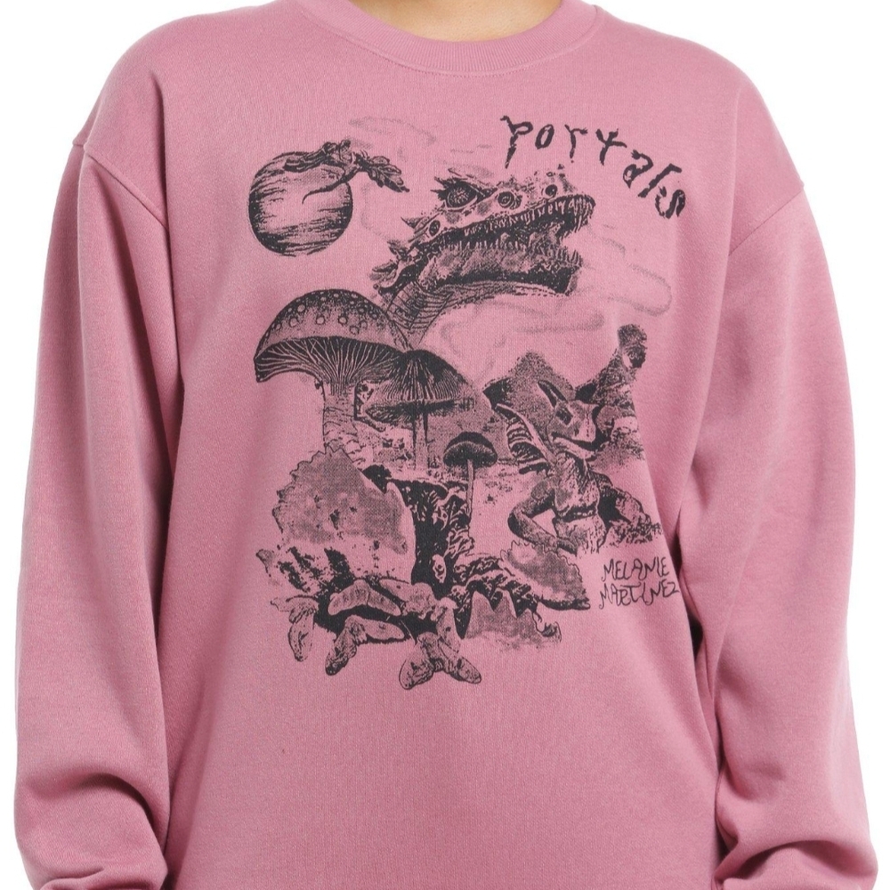 Pink 'Portals' Graphic Sweatshirt for Reptile Pets Category